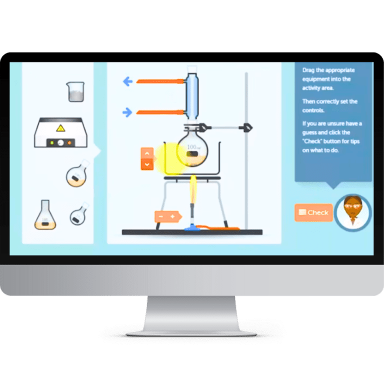 Chemical Reaction Simulation | Avatar Learning Center | STEM Education Online