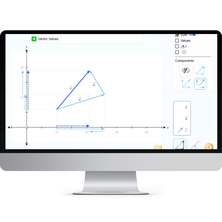 Vectors Simulation | Avatar Learning Center | STEM Education Online