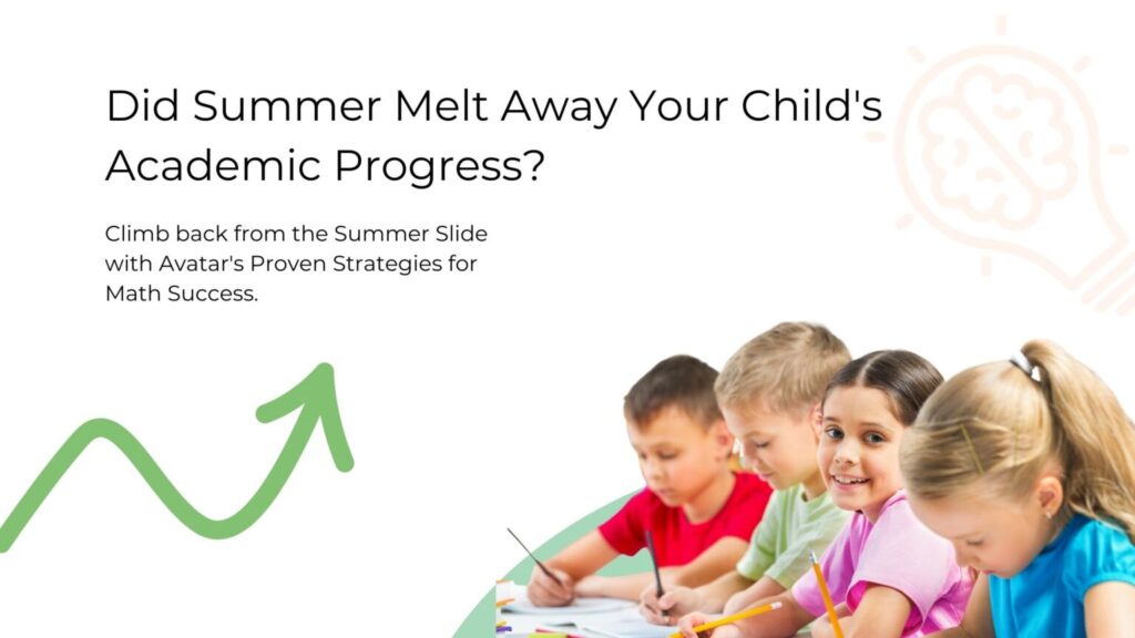 Summer Melts away your child's progress | Bounce Back from the Summer Slide in Math | Avatar Learning Center